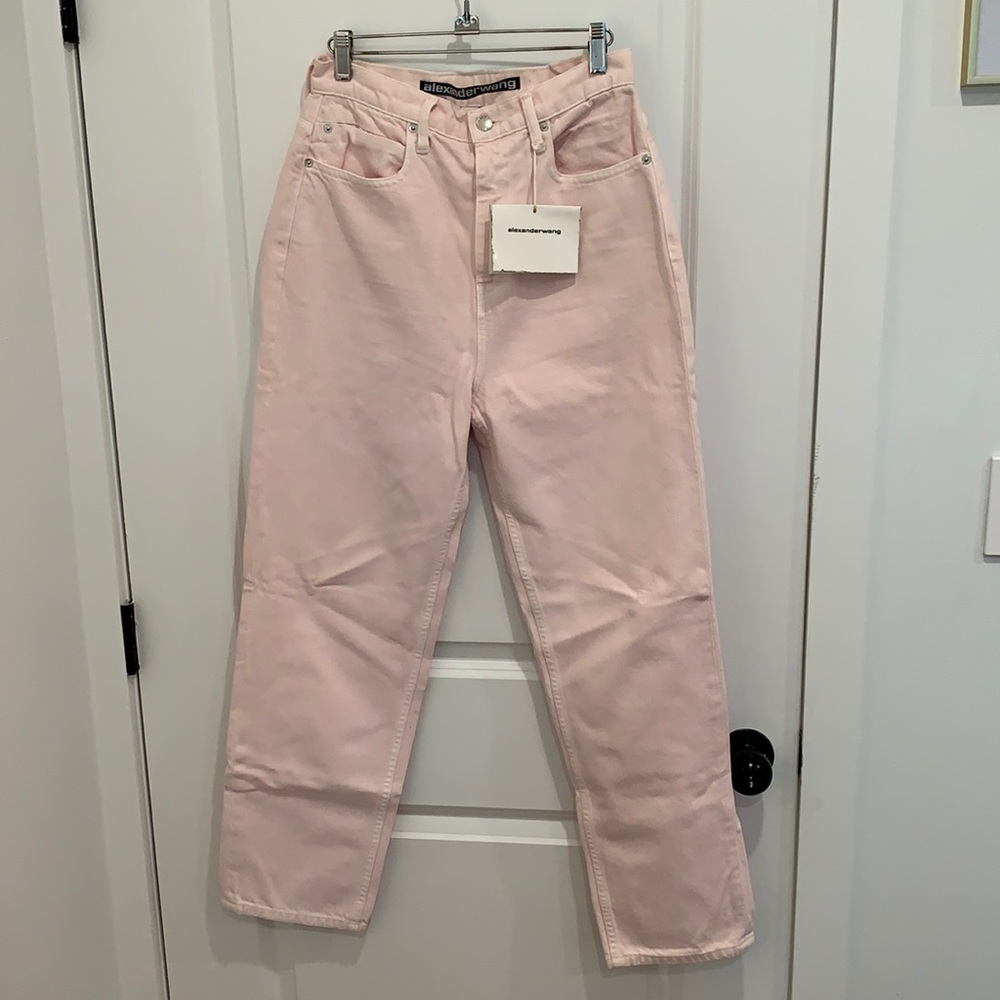 Alexander Wang Baby Pink Jeans